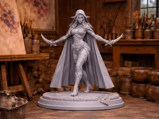 Fantasy Elfen Schurkin 
