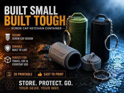Keychain Travel Container