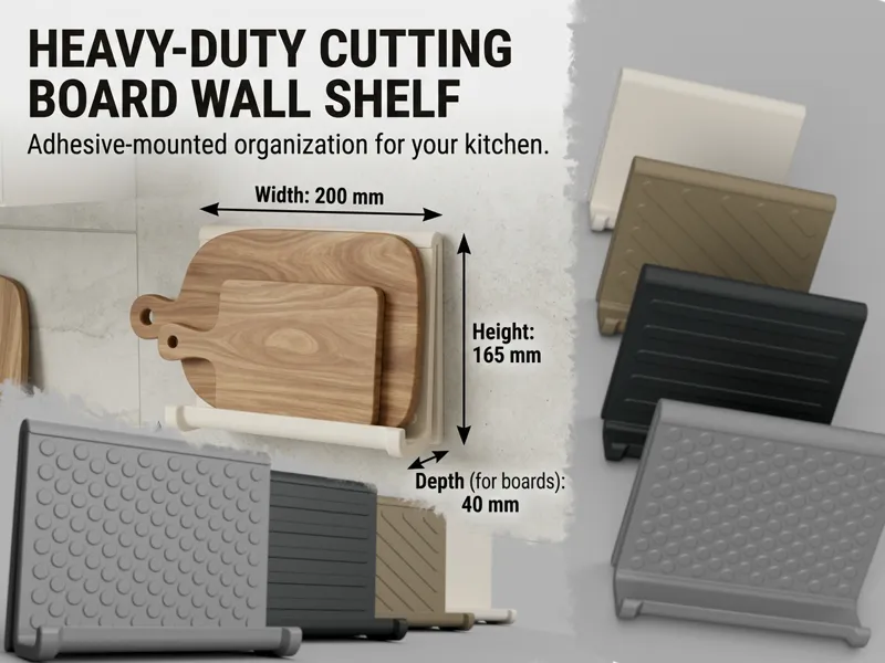 Heavy-Duty Cutting Board Wall Shelf