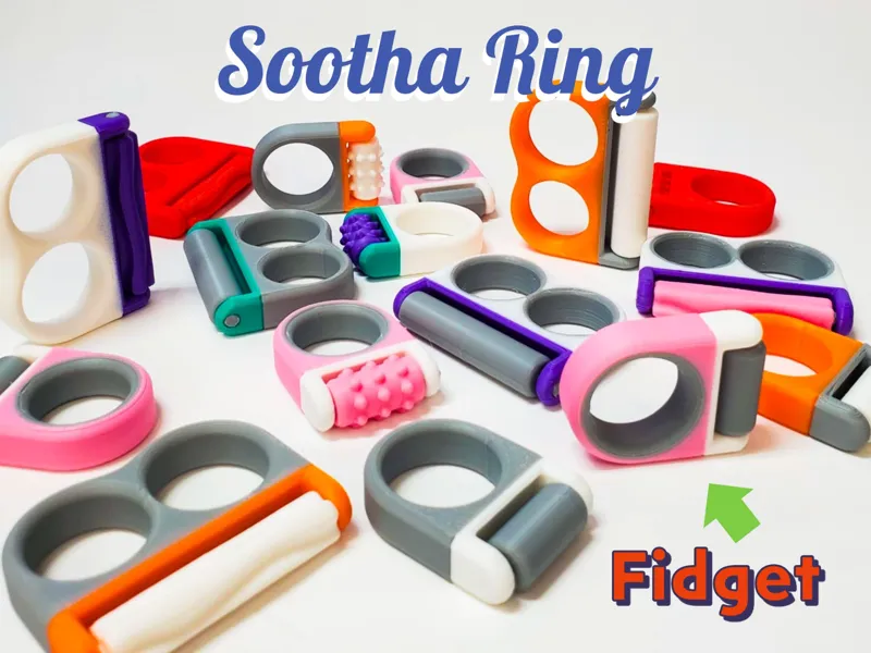 SoothaRing - Fidget + Palm Massager