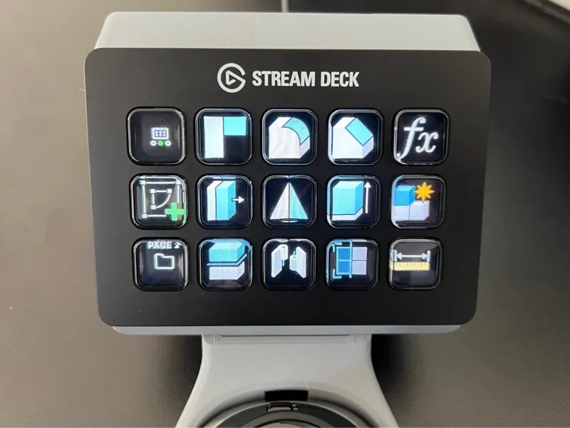 Stream Deck MK2 add-on for Spacemouse mount