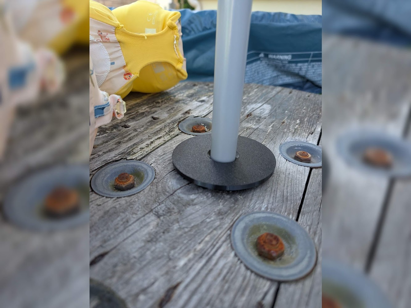 Adaptateur Pied  Parasol pour Touret Électrique