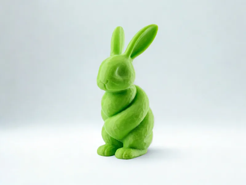 Modern Twisted Bunny Sculpture Minimalist Decor