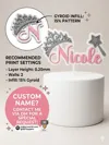 Princess Name Cake topper 