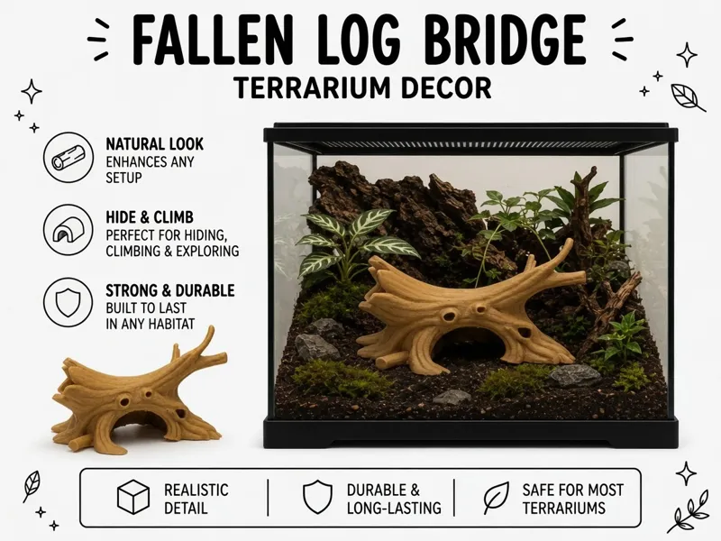Fallen Log Bridge – Natural Basking & Climbing