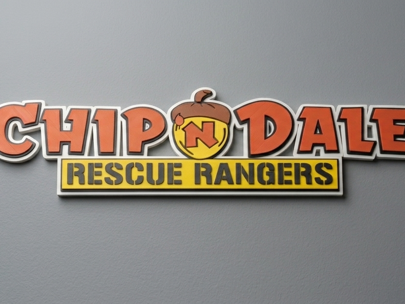 Large Chip N Dale Logo for Wall & Acoustic Panel