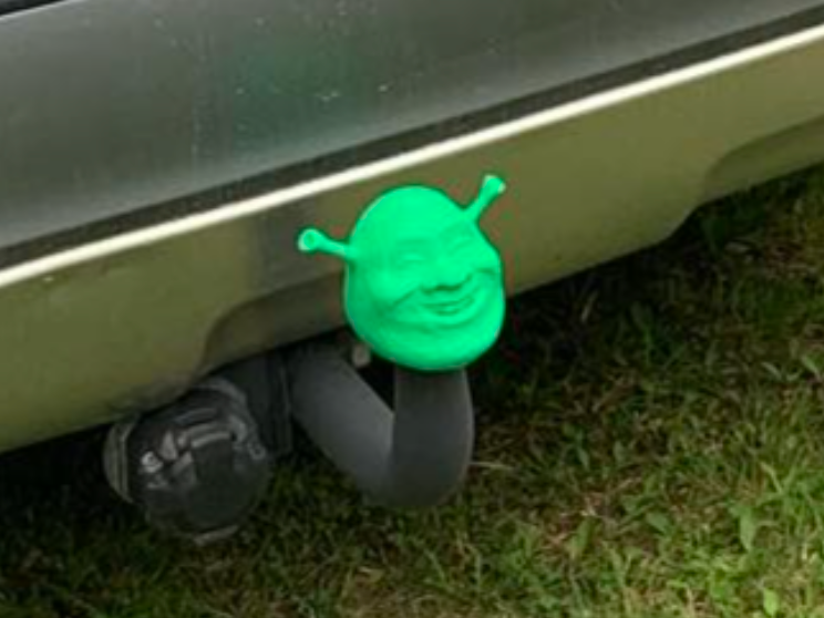 Shrek towbar cap