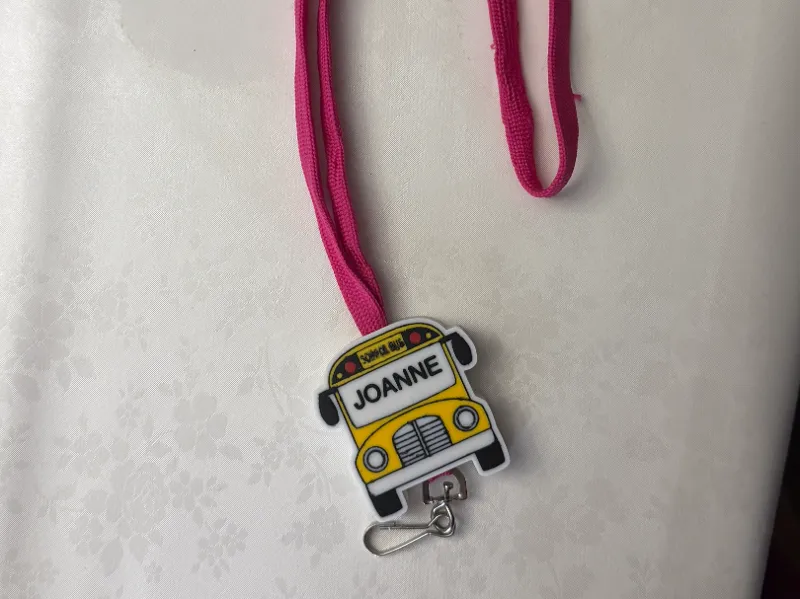 BUS DRIVER CUSTOM NAME LANYARD