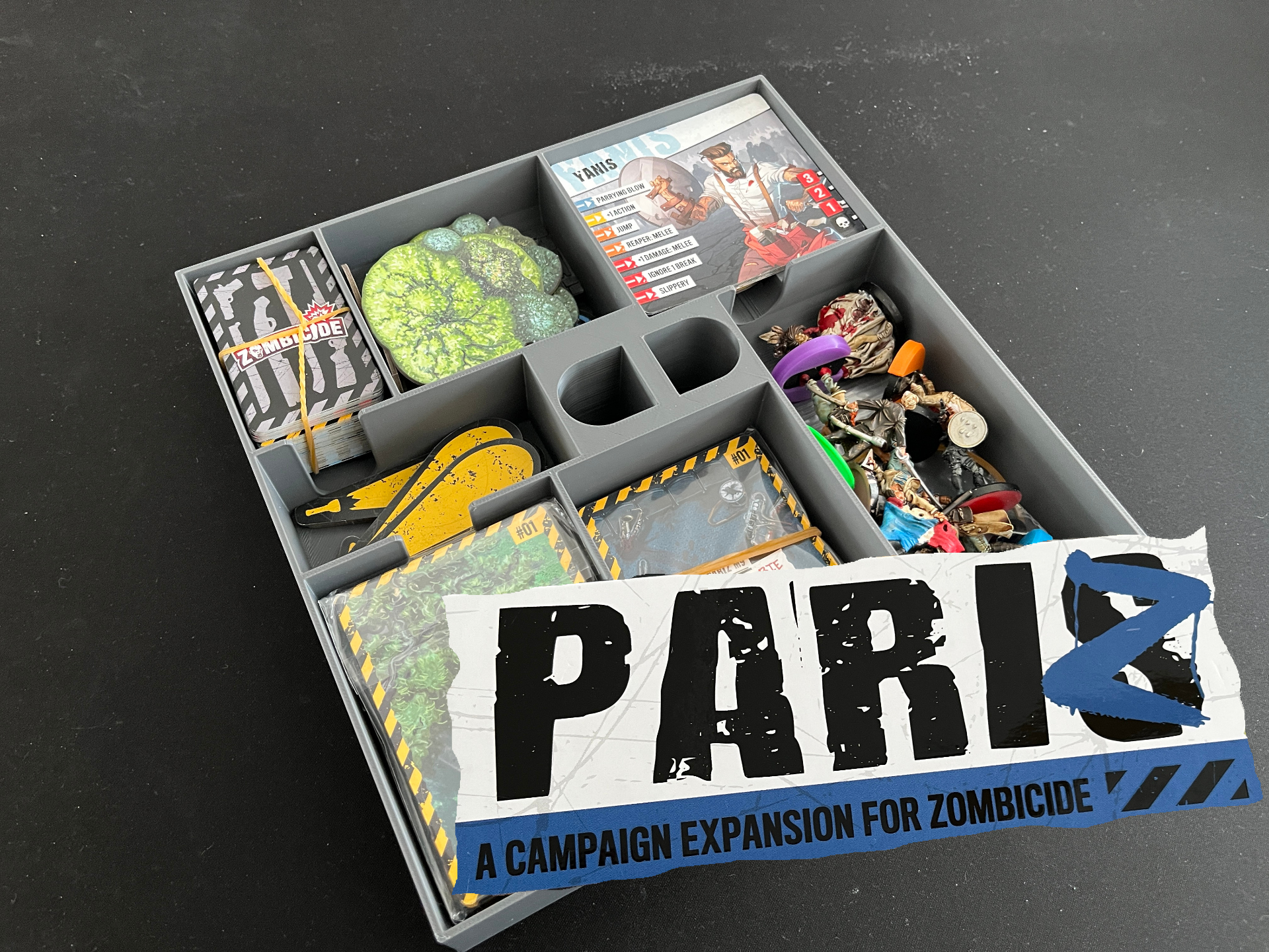 Zombicide 2nd Ed. Pariz - Token and assets tray