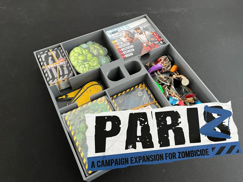 Zombicide 2nd Ed. Pariz - Token and assets tray