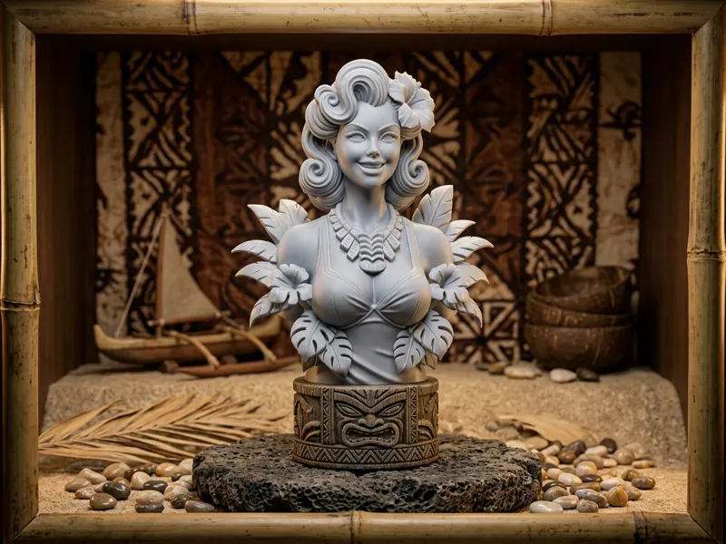 Tiki Girl Bust