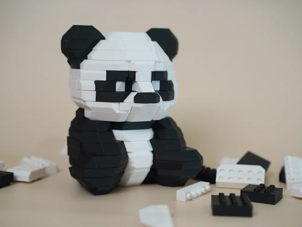 Panda Building Blocks - Free 3D Print Model - MakerWorld