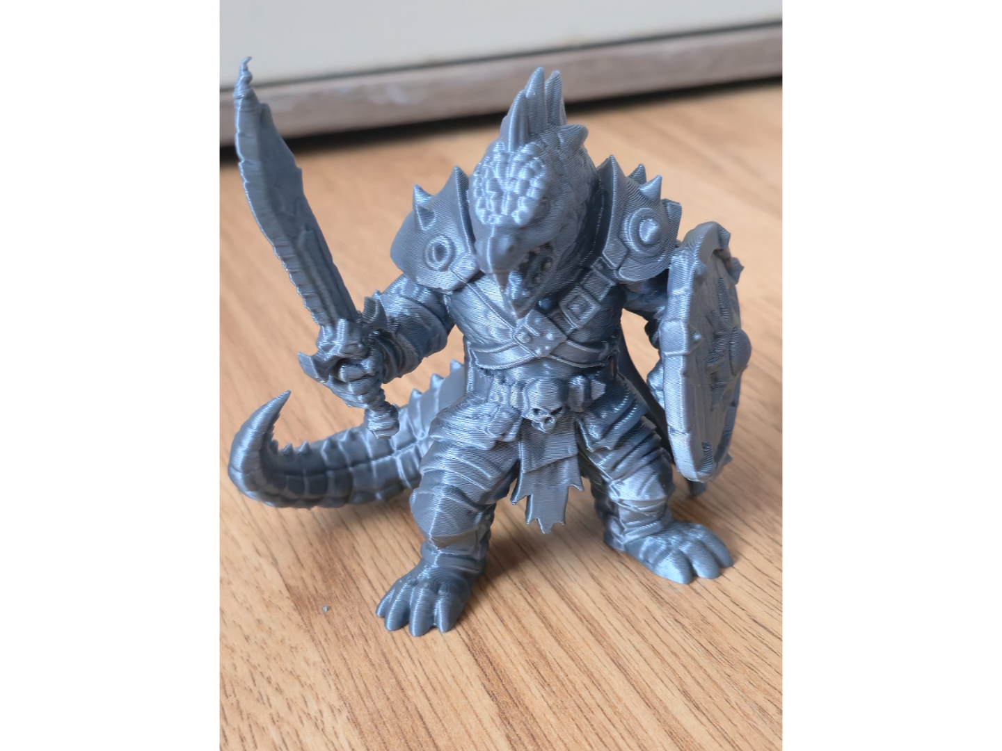 Warrior Figurine – Fantasy Lizard Knight Statue