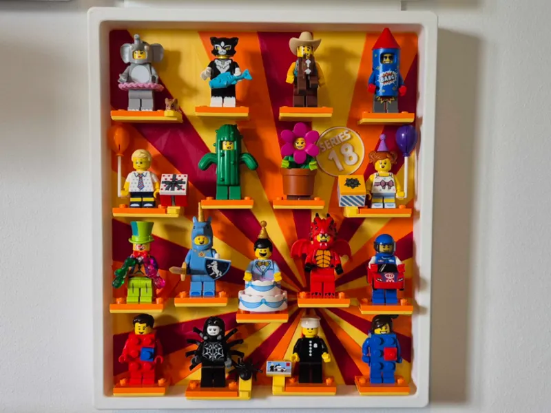 17 Minifigure Display Frame Legos CMF Series 10/18
