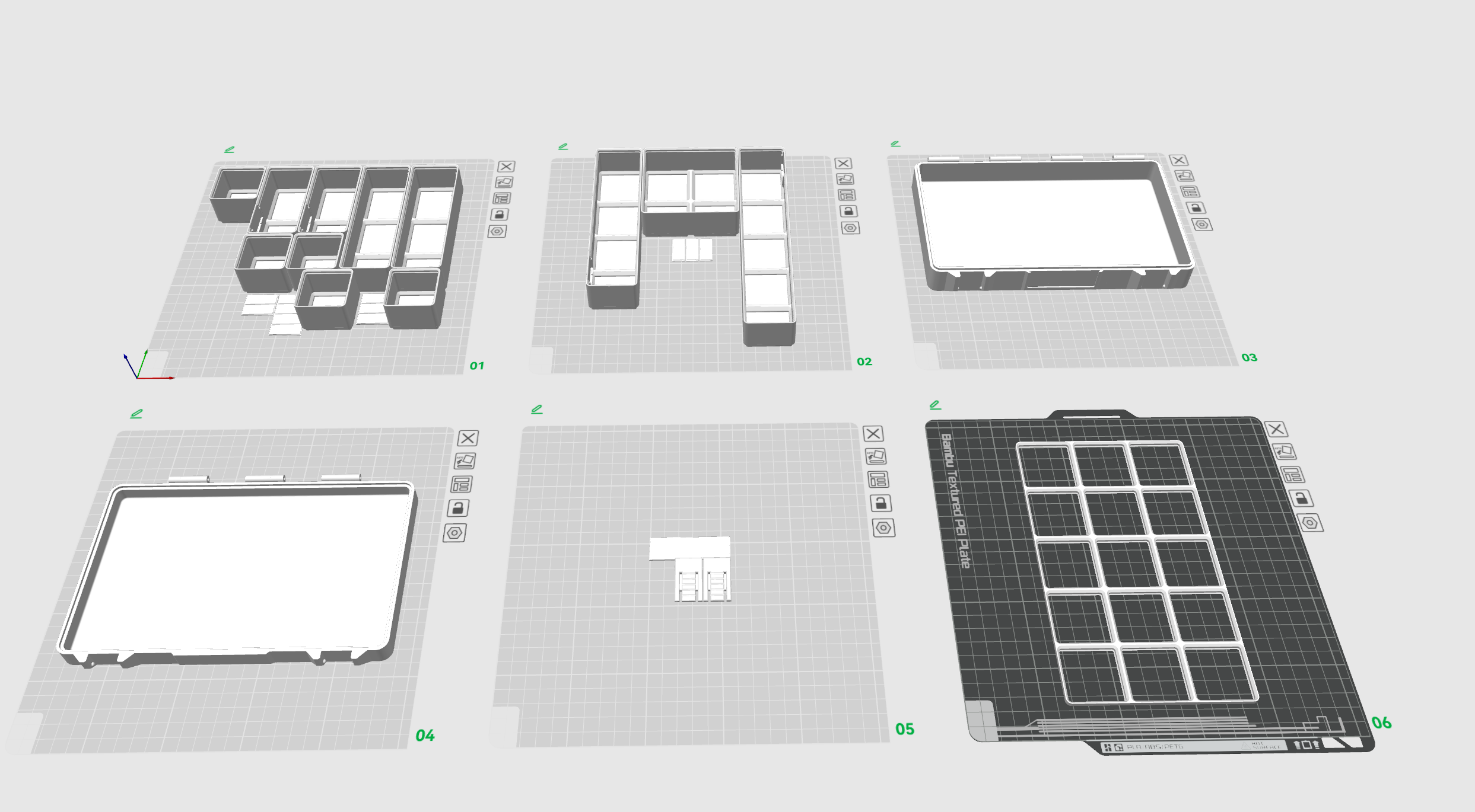 Miniatura 2 do modelo 3D 参数化高度可定制Gridfinity收纳盒