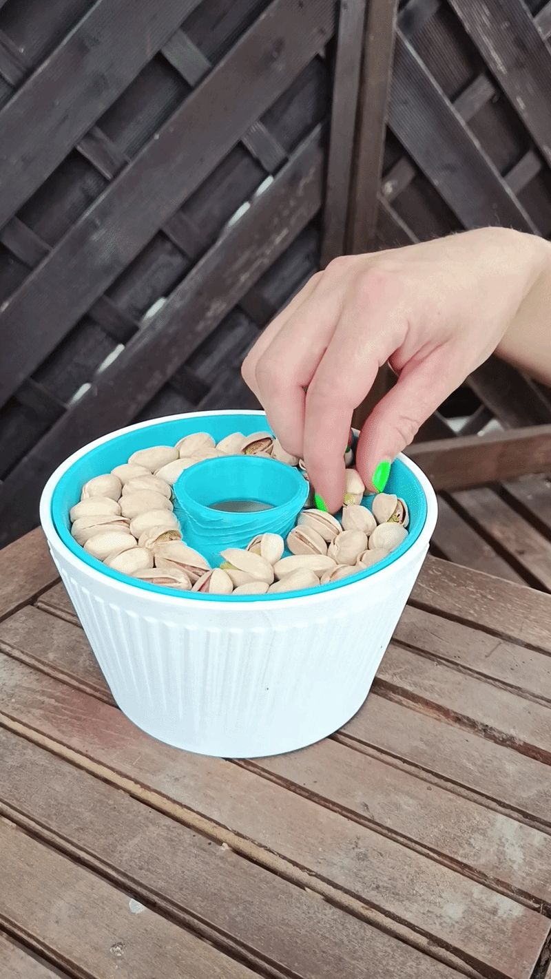 2-in-1 Pistachio & Snack Bowl_with life qoute
