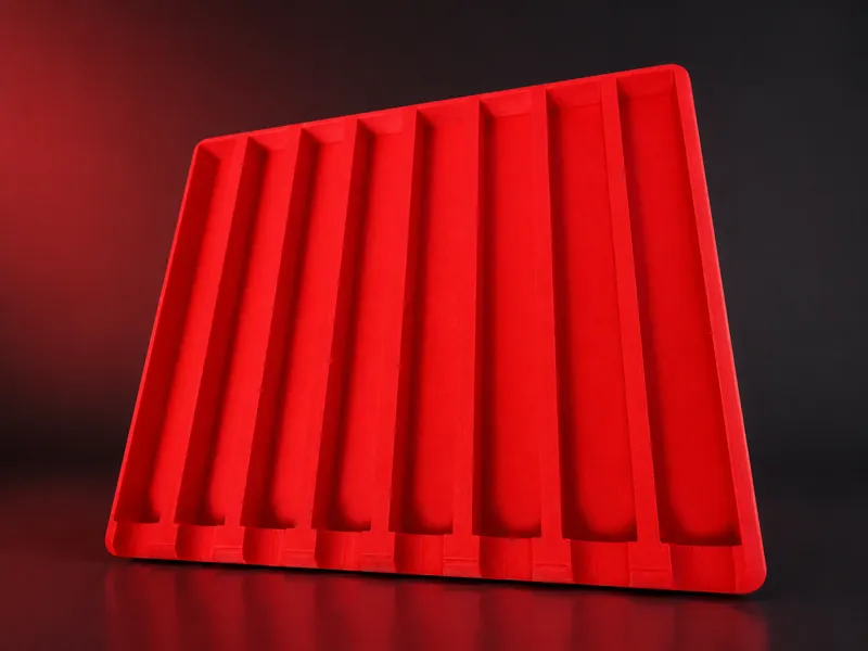 8 Slot Syringe Holder with Rounder Edges