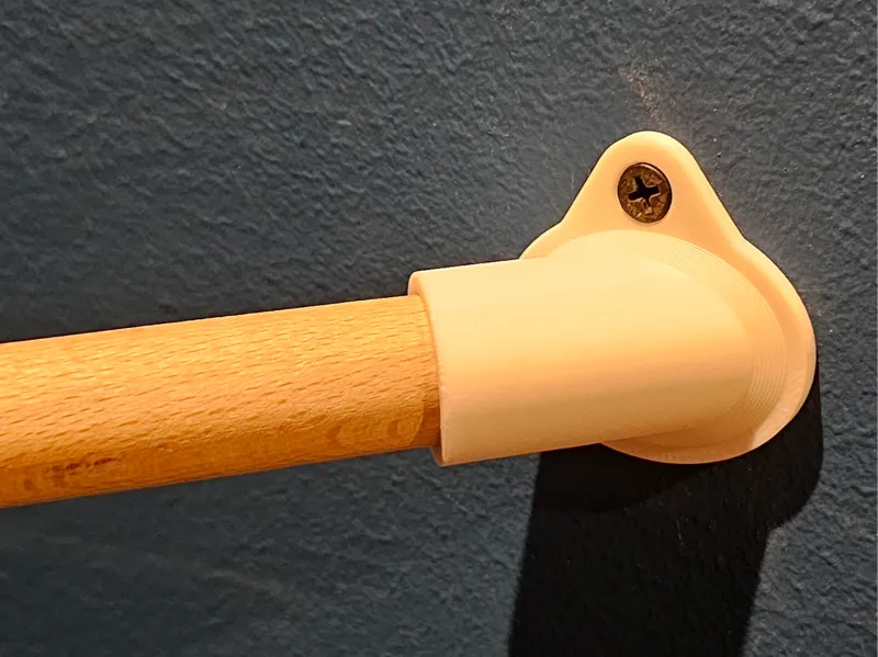 Wall Corner 45deg Dowel Bracket Rack