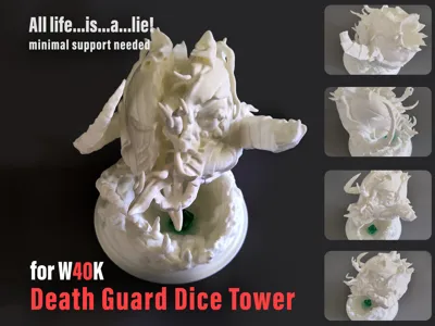 W40k Death Guard Nurgle Dice Tower