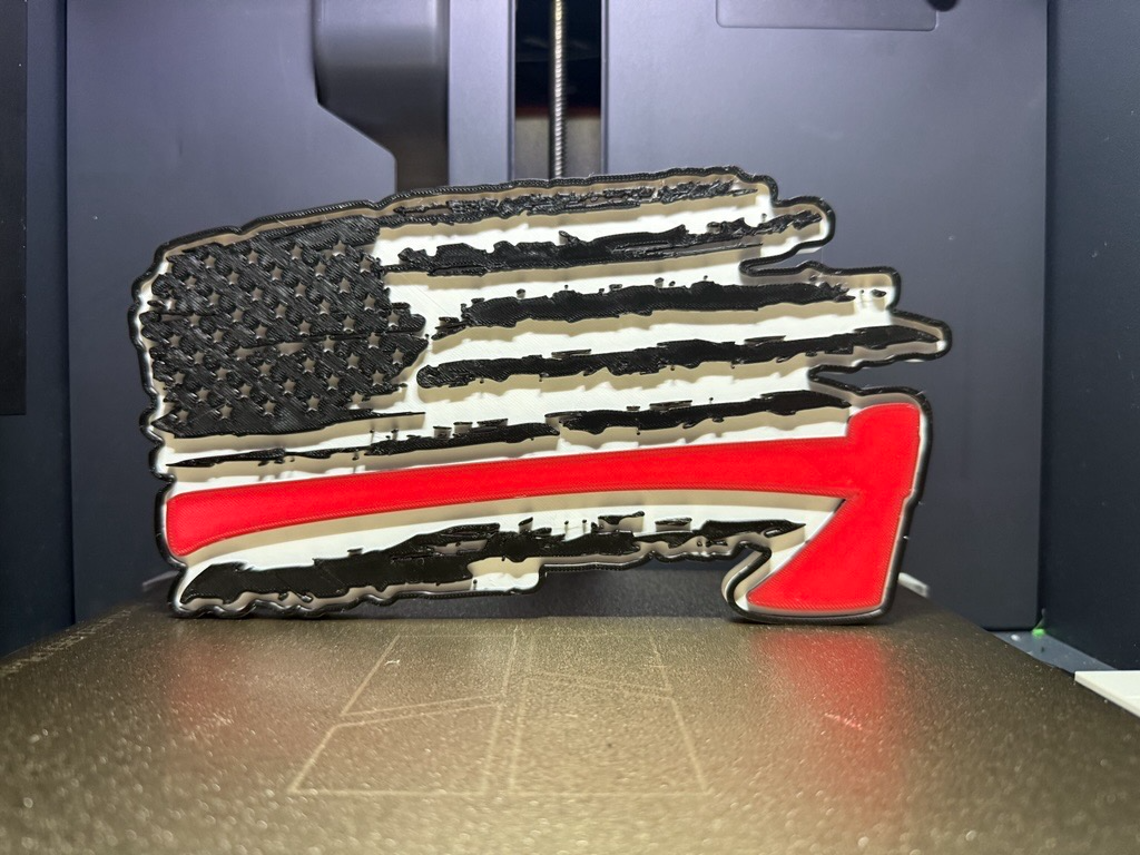 TRL Distressed American Flag Fireman's Ax