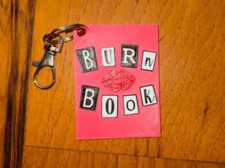 Mean Girls Burn Book Keychain