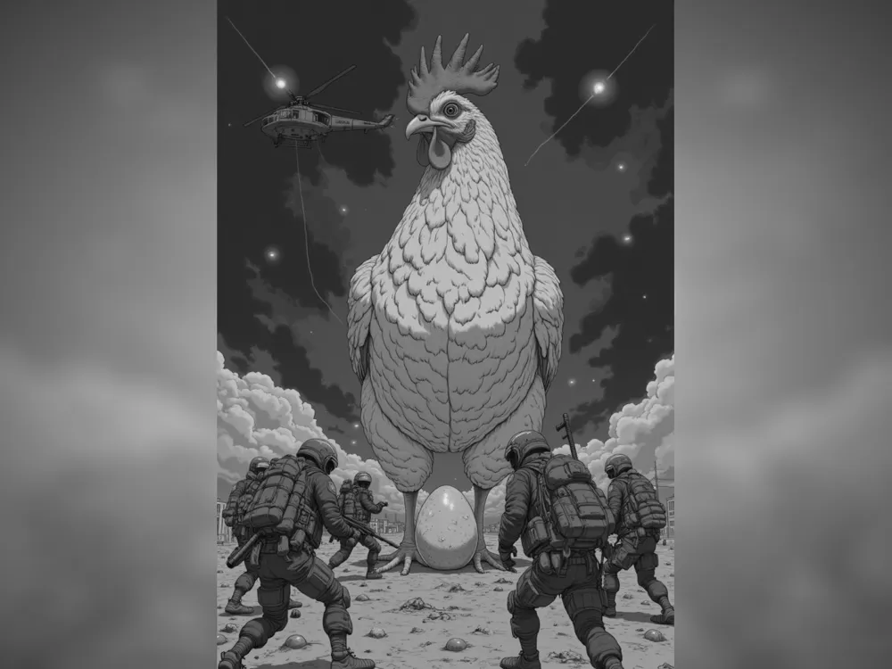 Chicken Hunt Hueforge - Free 3D Print Model - MakerWorld