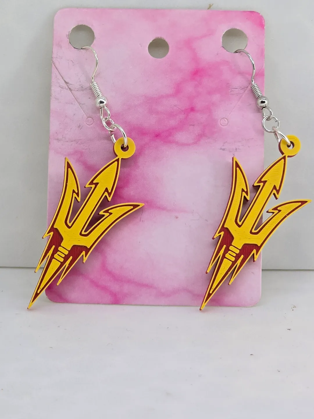 ASU Earrings and Keychains view 4