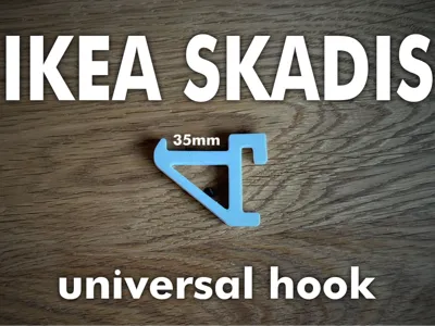 IKEA Skadis - strong universal hook - 35mm