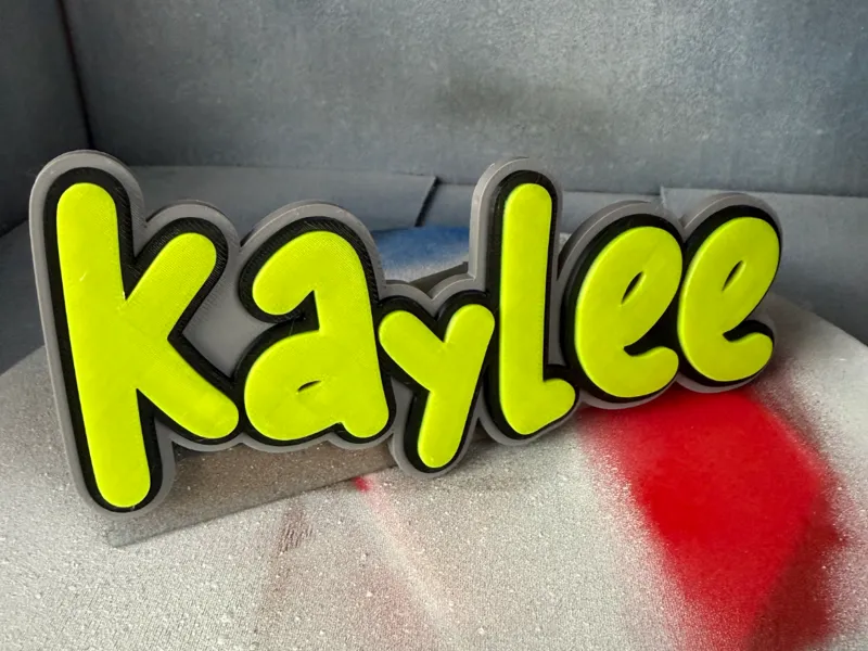 Kaylee Kids Name Plate Wall Desk Decor