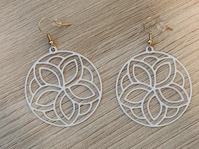 Circular Flower Earrings