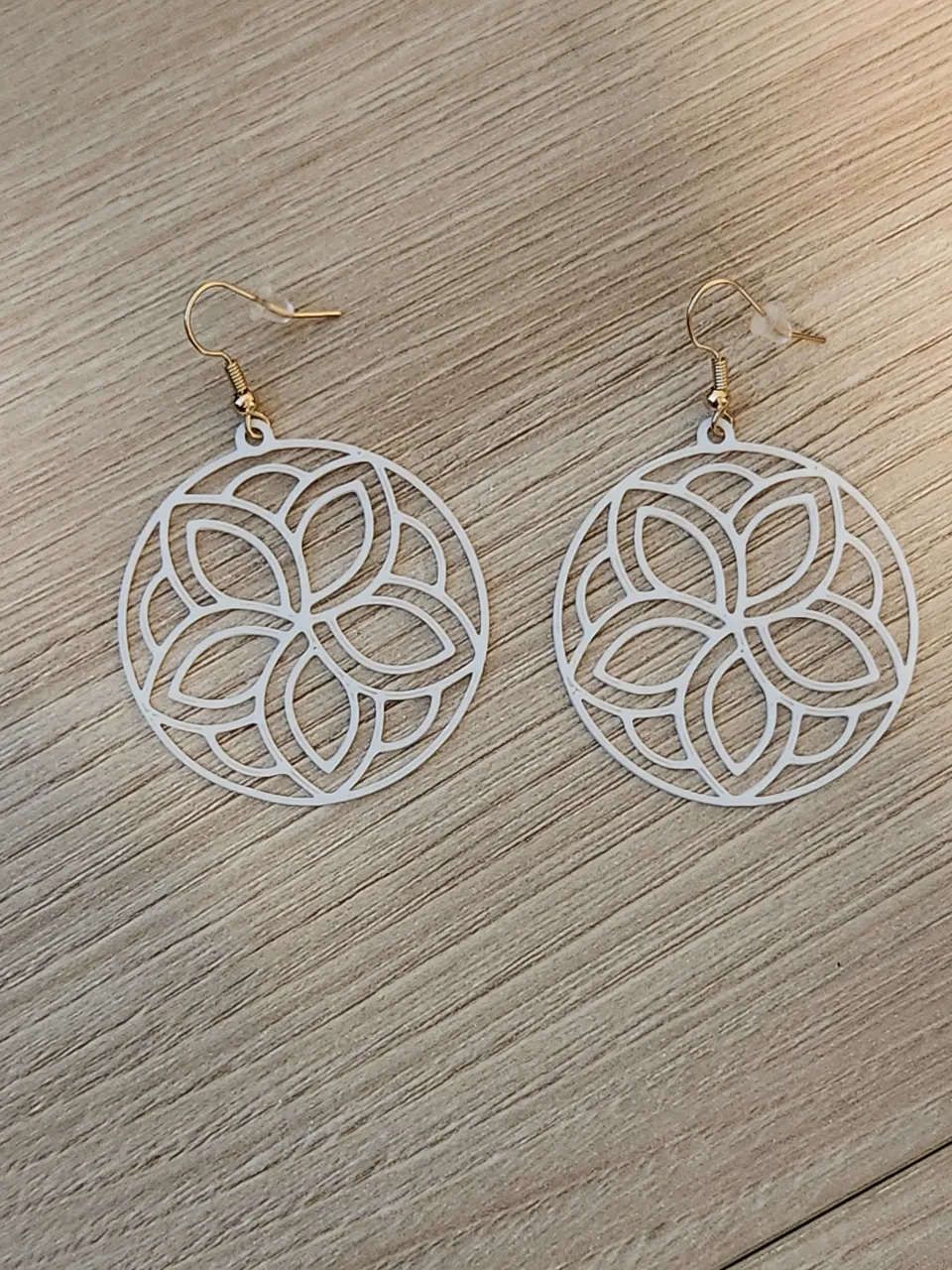 Circular Flower Earrings view 2