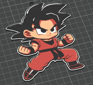 Dragonball Goku Keychain - 4 Color