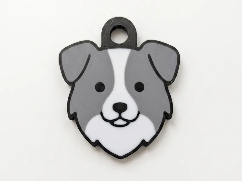 Porte-clé Border Collie mignon