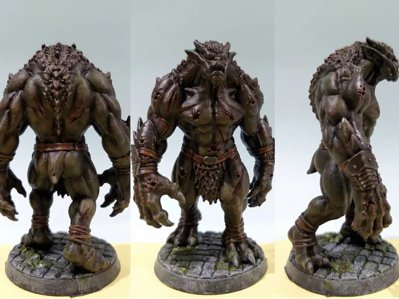 Savage Orc Boss with Battle Scars - Detailed DnD