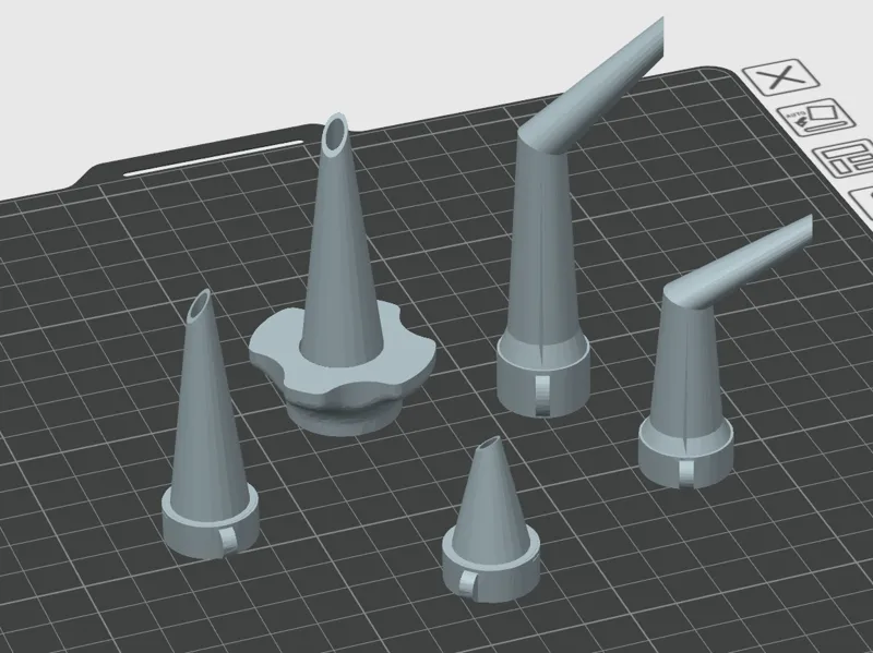 Silicone tube tip
