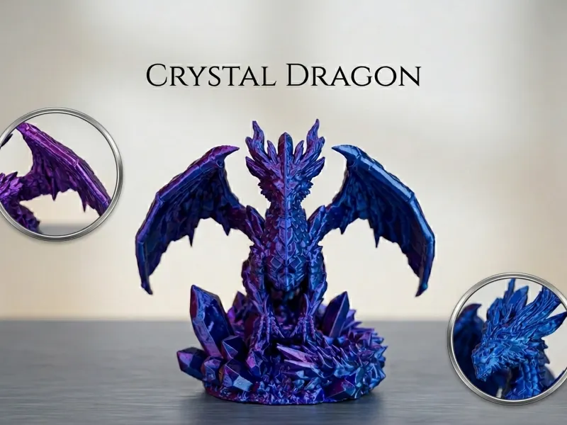 Vernathis - Amethyst Crystal Dragon | D&D Boss