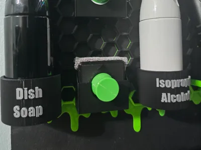 Labeled Cups for Spray Bottles - HSW Mount