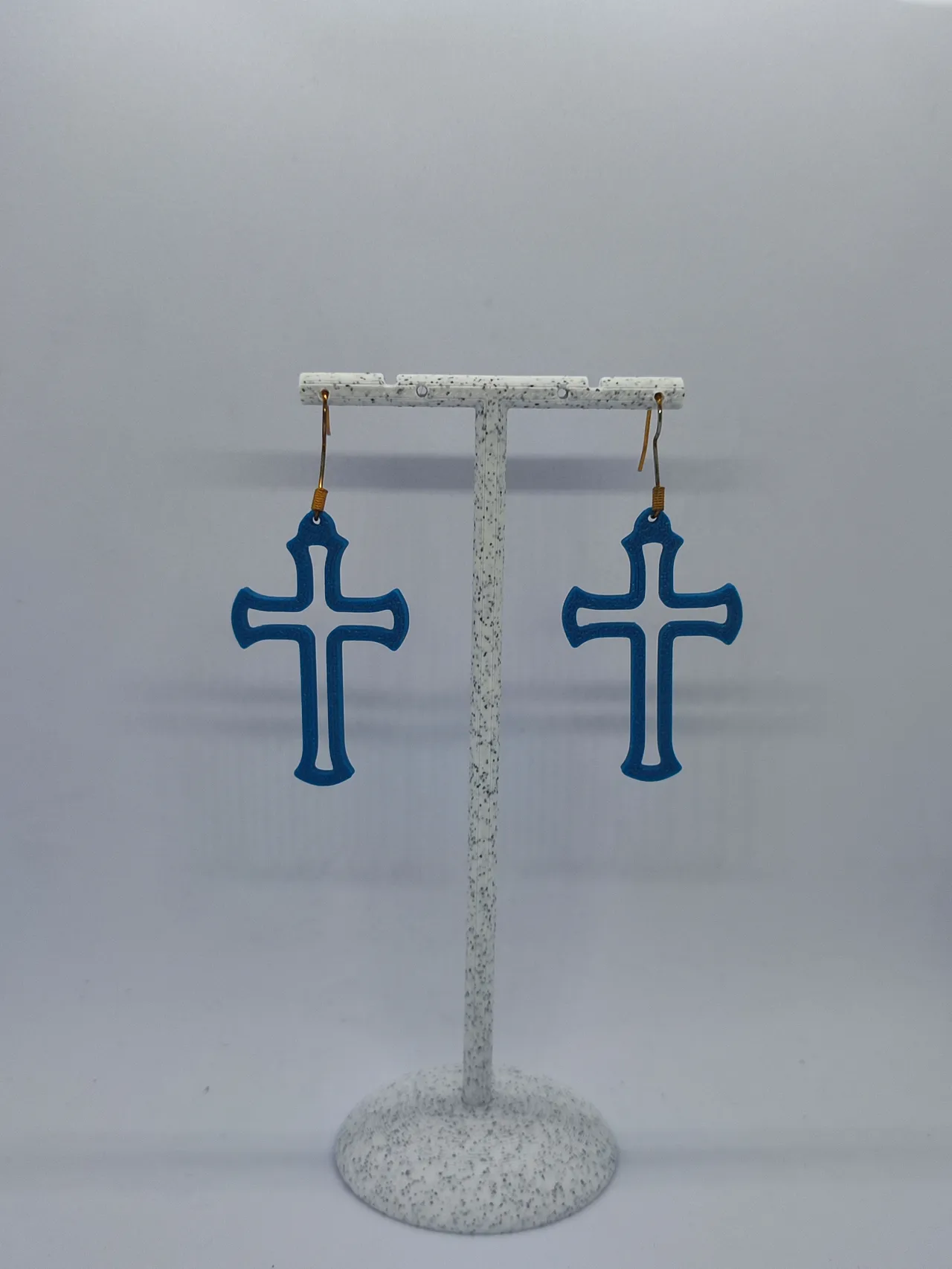 Aretes Cruz Gótica Moderna view 2