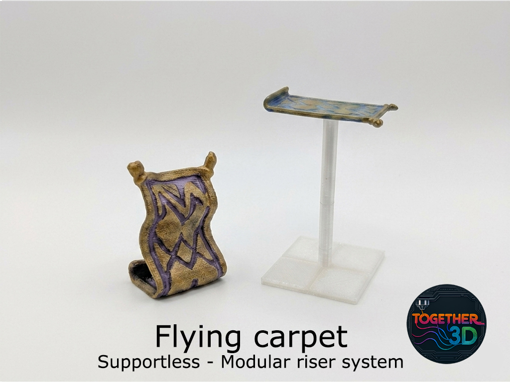 Miniatura 3 do modelo 3D Flying carpet - supportless modular riser system