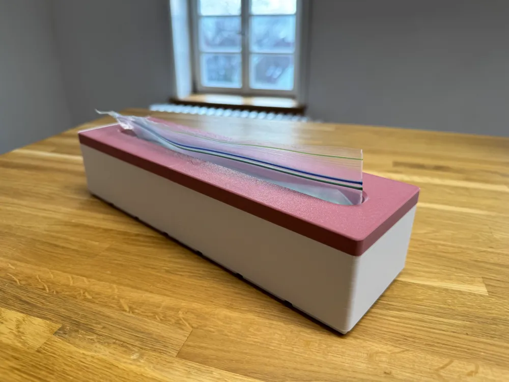 Gridfinity Zip Lock Kitchen Bag Box by JS 3D printing MakerWorld ...