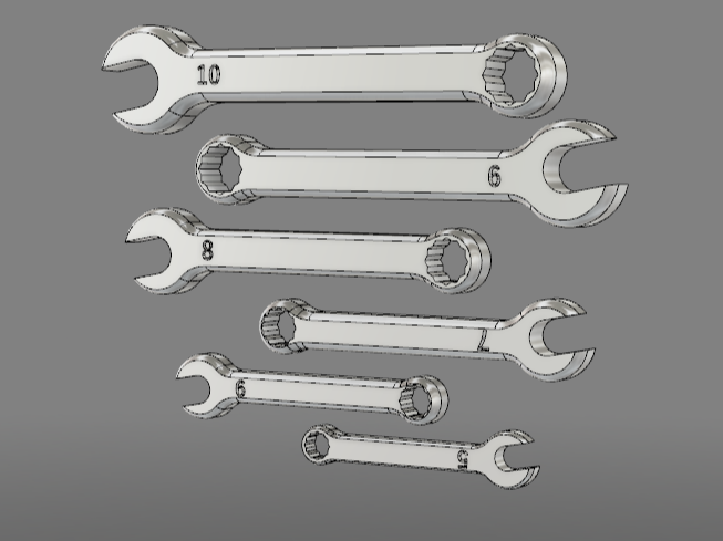 Set Chiavi Inglesi Combinate 5 6 7 8 9 10 mm