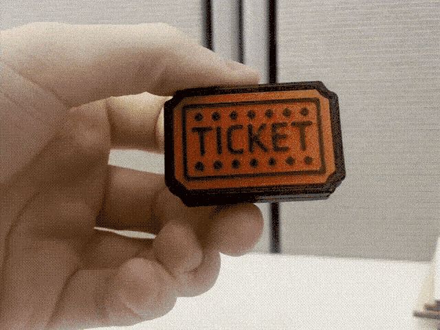 Arcade Ticket Fidget Slider