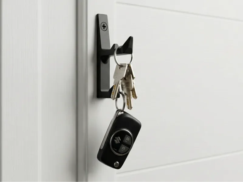 Dual Key Wall Hook Holder