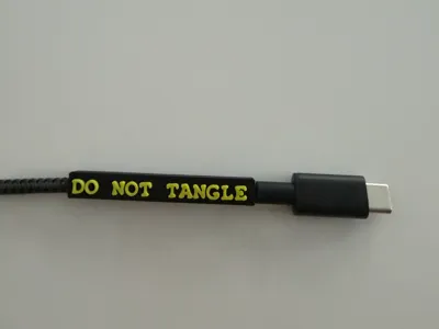 Do Not Tangle Cable Label