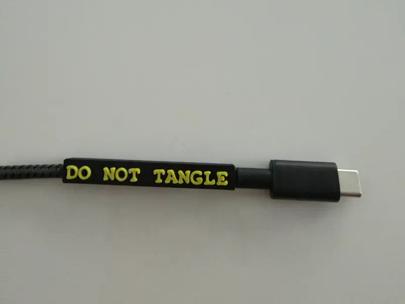 Do Not Tangle Cable Label