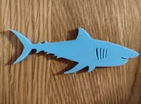 Requin affamé - décoration murale plate — photo 3