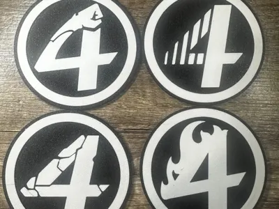 Fantastic Four Coaster Set