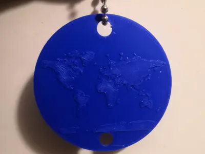 Cute World Map Pendant