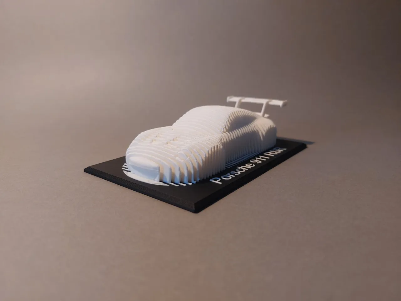 Porsche 911 RSR Layered Sculpture view 4