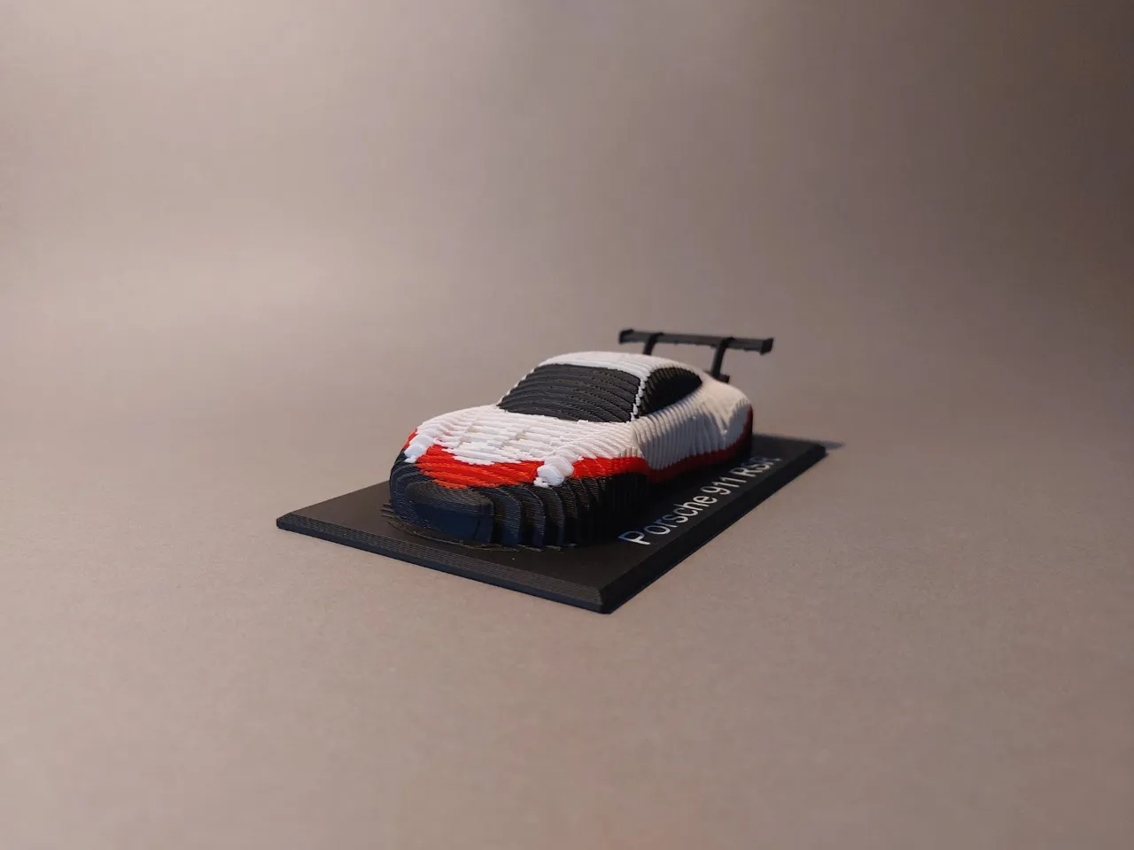 Porsche 911 RSR Layered Sculpture view 2